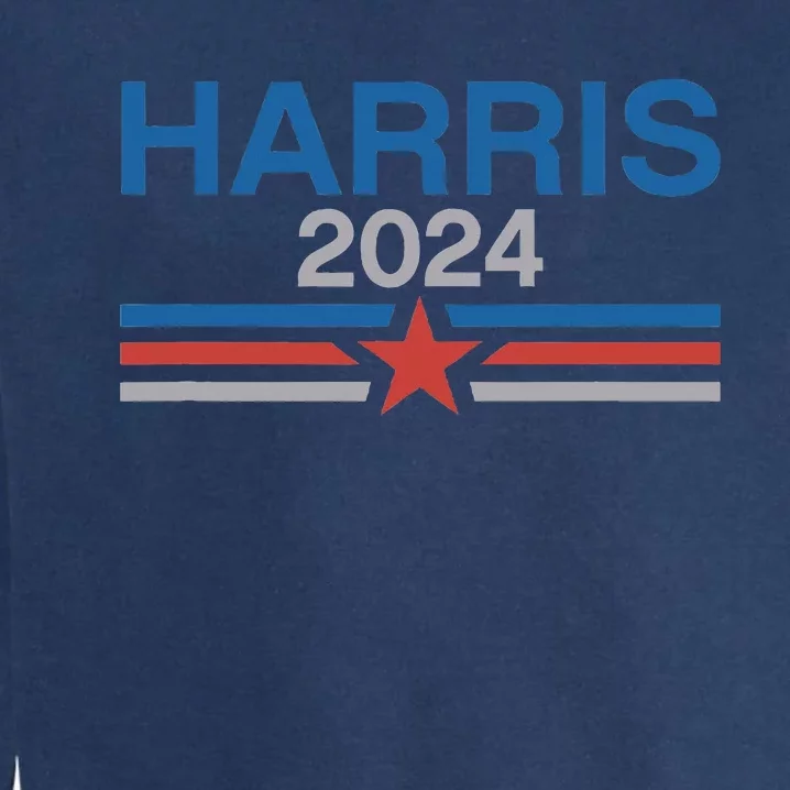 Harris 2024 Star And Stripes Kamala Harris 2024 Garment-Dyed Sweatshirt