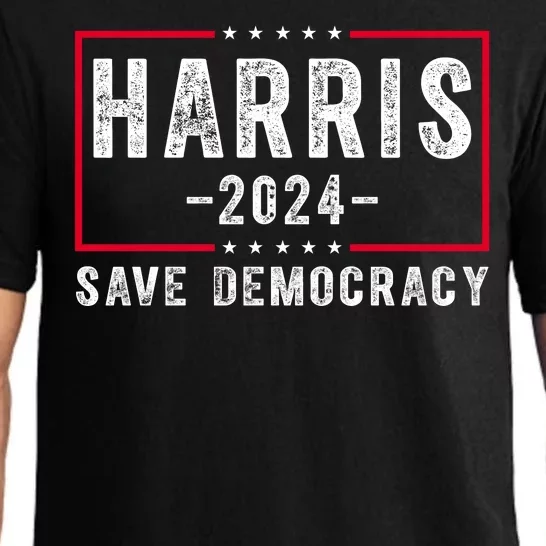 Harris 2024 Save Democracy Election Pajama Set