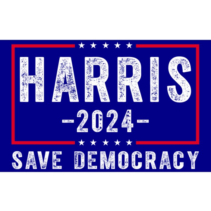 Harris 2024 Save Democracy Election Bumper Sticker