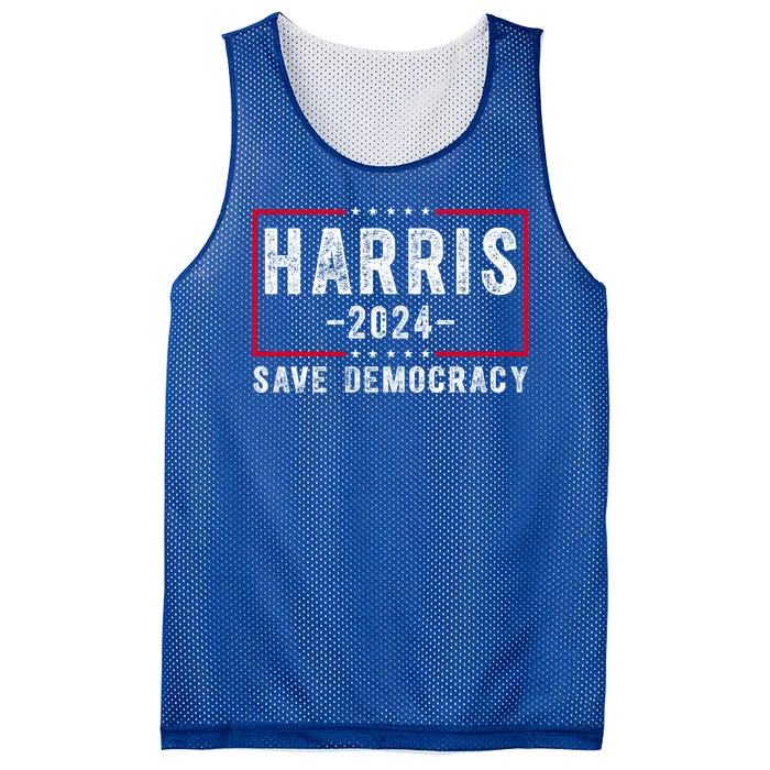 Harris 2024 Save Democracy Election Mesh Reversible Basketball Jersey Tank