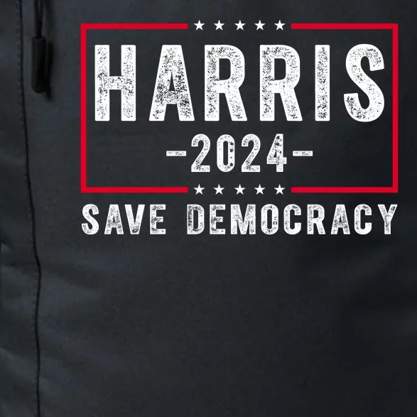 Harris 2024 Save Democracy Election Daily Commute Backpack