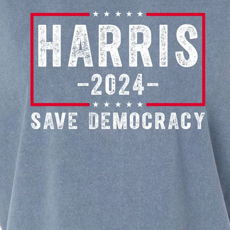 Harris 2024 Save Democracy Election Garment-Dyed Women's Muscle Tee