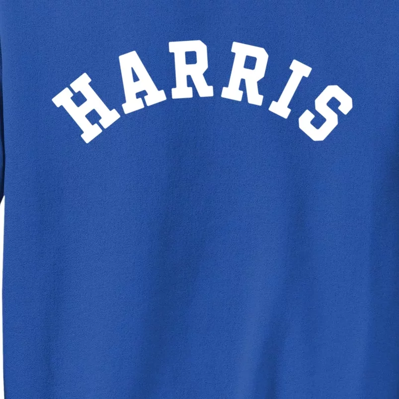 Harris 2024 Simple Curved Font Democrat Kamala Harris 2024 Gift Sweatshirt