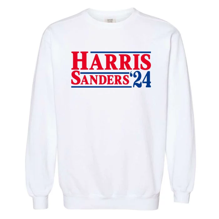 Harris 24 Sanders Harris 2024 President Harris Political Garment-Dyed Sweatshirt