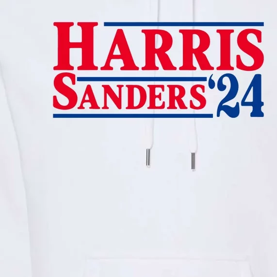 Harris 24 Sanders Harris 2024 President Harris Political Premium Hoodie