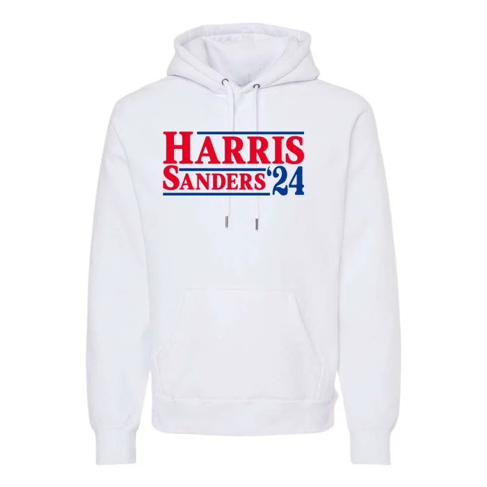 Harris 24 Sanders Harris 2024 President Harris Political Premium Hoodie