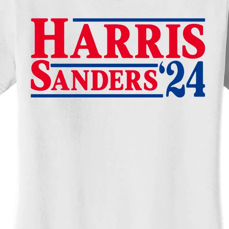 Harris 24 Sanders Harris 2024 President Harris Political Women's T-Shirt