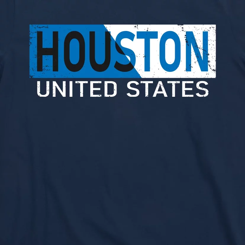 Houston 2 Tone Block Logo T-Shirt