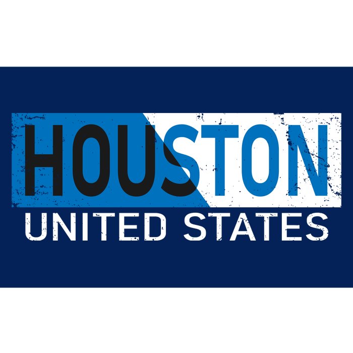 Houston 2 Tone Block Logo Bumper Sticker