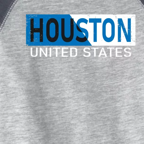 Houston 2 Tone Block Logo Toddler Fine Jersey T-Shirt