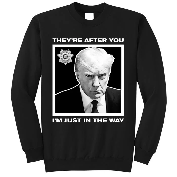 Howiecarrshow 2024 Trump Mugshot TheyRe After You IM Just In The Way Sweatshirt