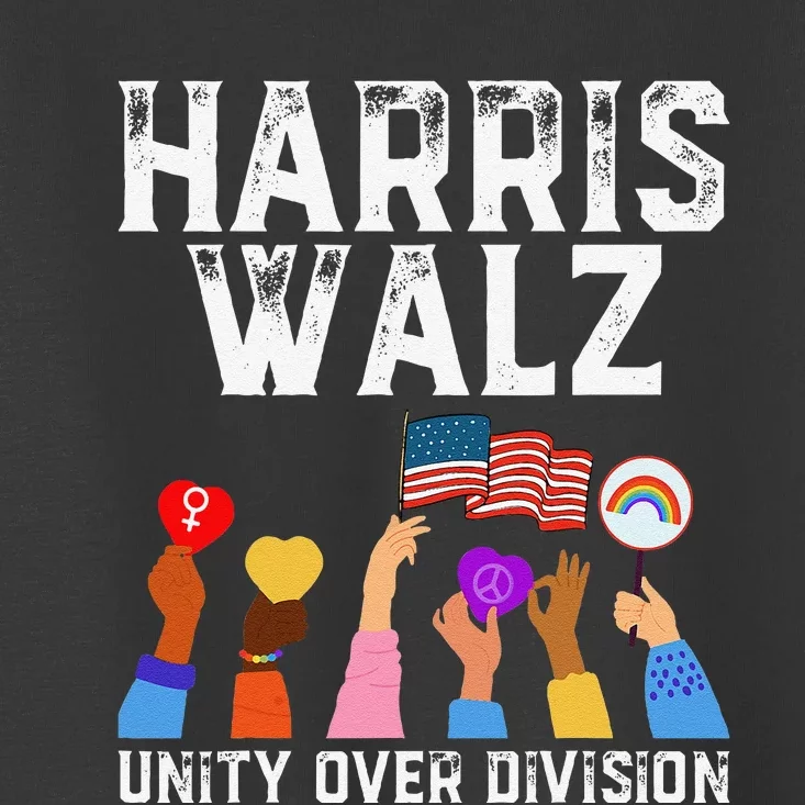 Harriswaltz 2024 Unity Over Division Toddler T-Shirt