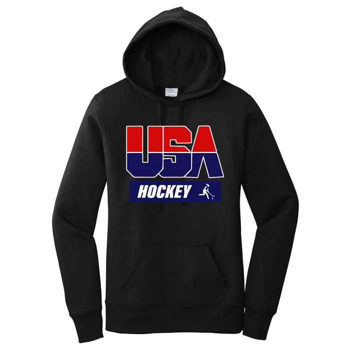 Hockey 2024 Usa Team Women's Pullover Hoodie