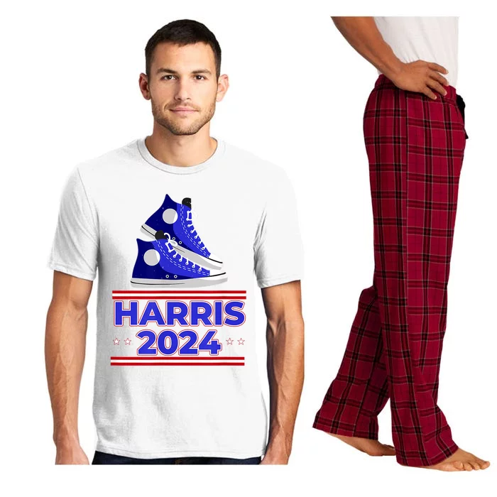 Harris 2024 Vote President Kamala Election Sneakers Meme Pajama Set