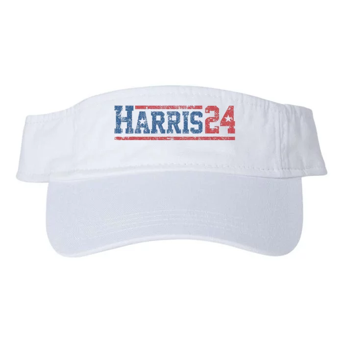 Harris 24 Vintage Kamala Harris 2024 Valucap Bio-Washed Visor