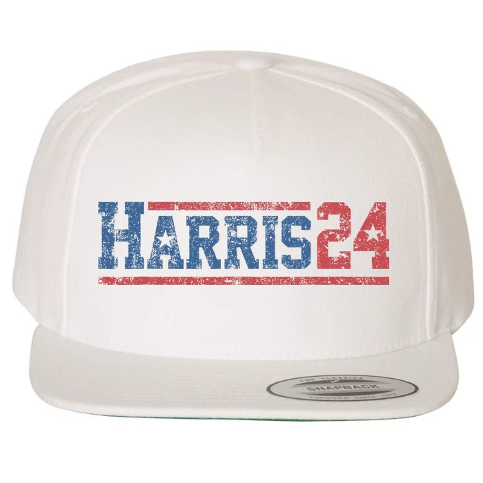 Harris 24 Vintage Kamala Harris 2024 Wool Snapback Cap