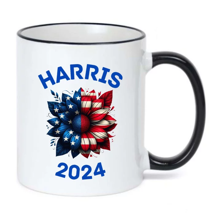 Harris 2024 Vote For Kamala Usa Presidential Election Black Color Changing Mug