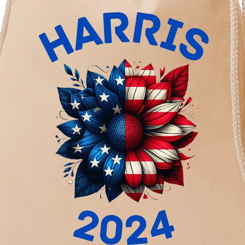 Harris 2024 Vote For Kamala Usa Presidential Election Drawstring Bag