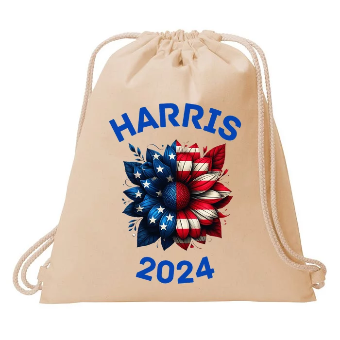 Harris 2024 Vote For Kamala Usa Presidential Election Drawstring Bag