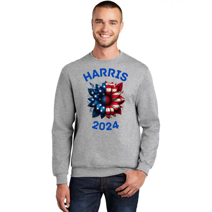 Harris 2024 Vote For Kamala Usa Presidential Election Tall Sweatshirt