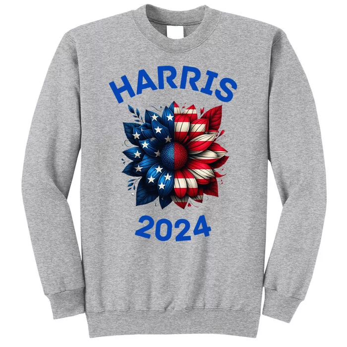 Harris 2024 Vote For Kamala Usa Presidential Election Tall Sweatshirt