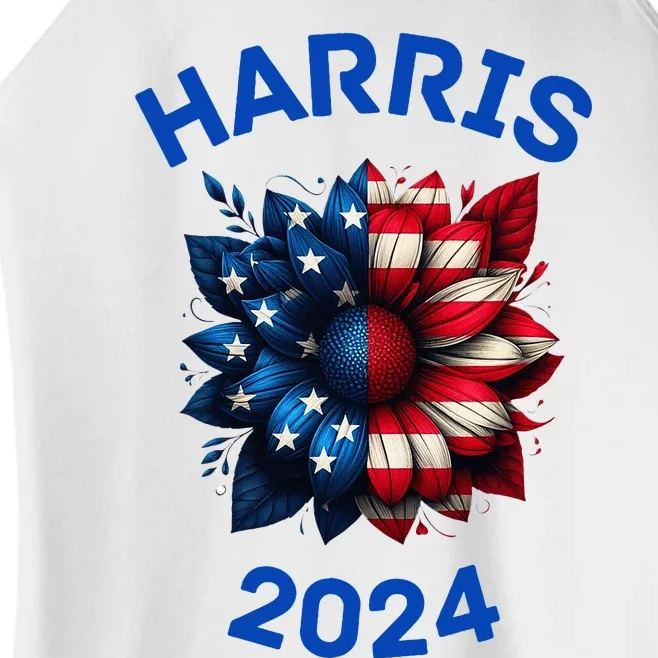 Harris 2024 Vote For Kamala Usa Presidential Election Women’s Perfect Tri Rocker Tank