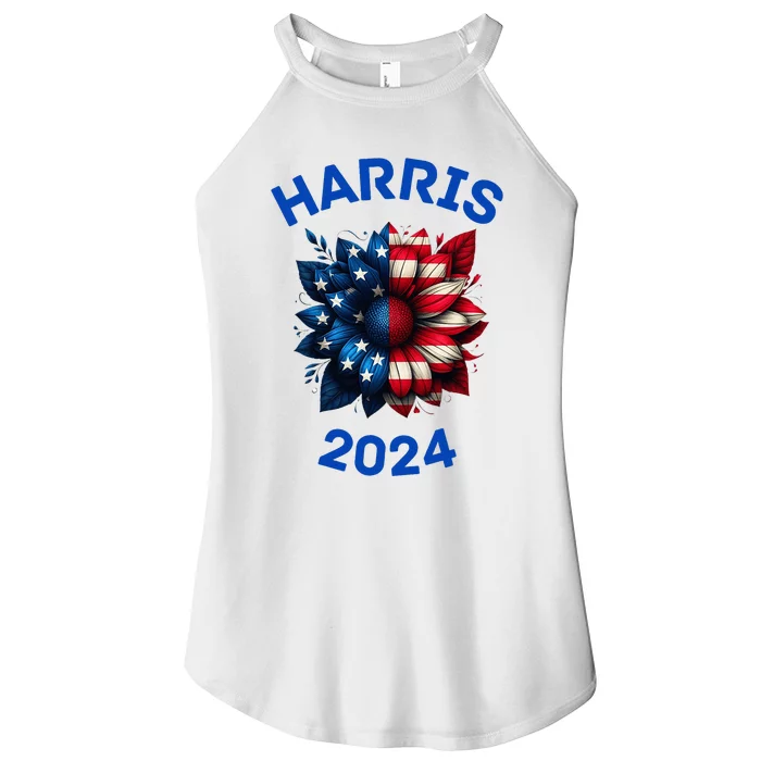 Harris 2024 Vote For Kamala Usa Presidential Election Women’s Perfect Tri Rocker Tank