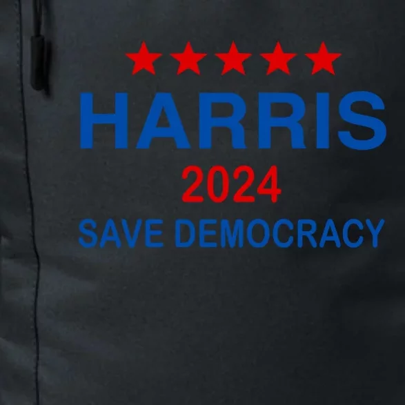 Harris 2024 Vote President Kamala Save Democracy Democratic Funny Gift Daily Commute Backpack