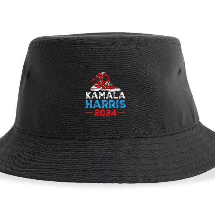 Harris 2024 Vote President Kamala Election Sneakers Sustainable Bucket Hat