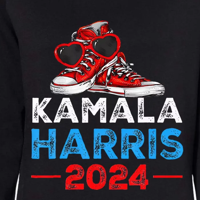 Harris 2024 Vote President Kamala Election Sneakers Womens California Wash Sweatshirt