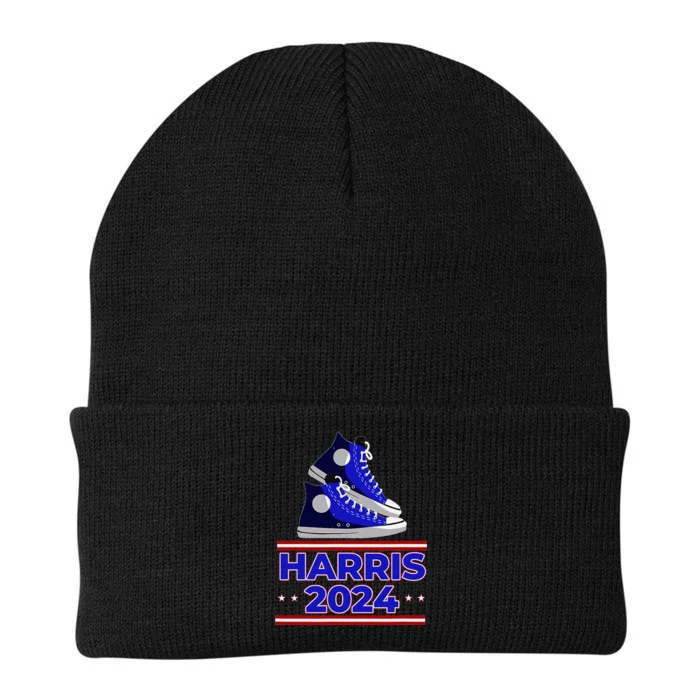 Harris 2024 Vote President Kamala Election Sneakers Knit Cap Winter Beanie