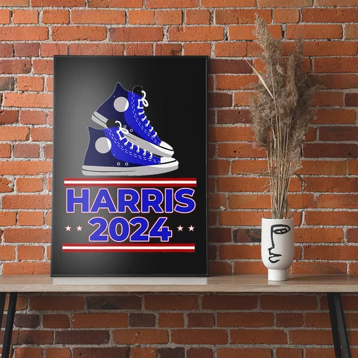 Harris 2024 Vote President Kamala Election Sneakers Poster