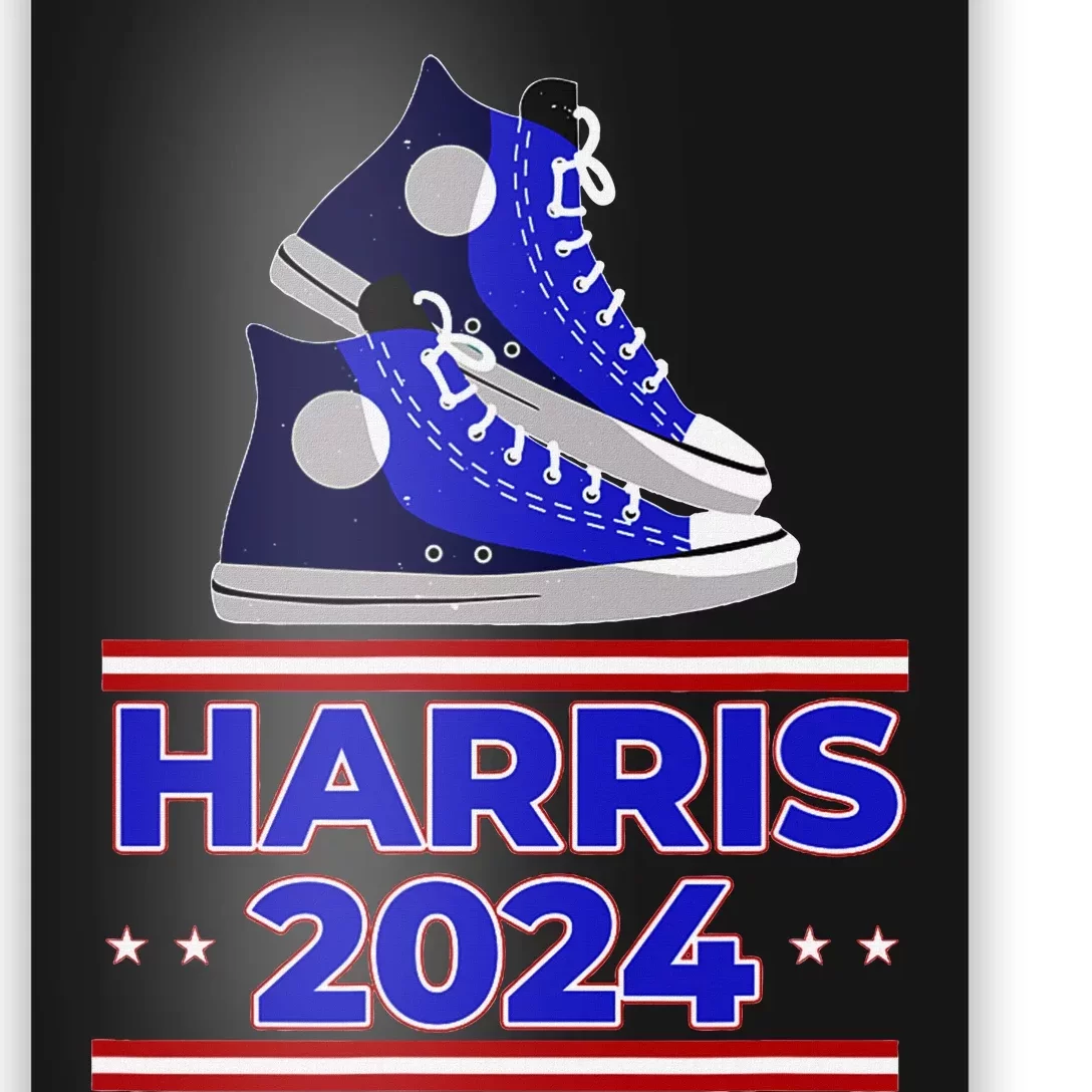 Harris 2024 Vote President Kamala Election Sneakers Poster