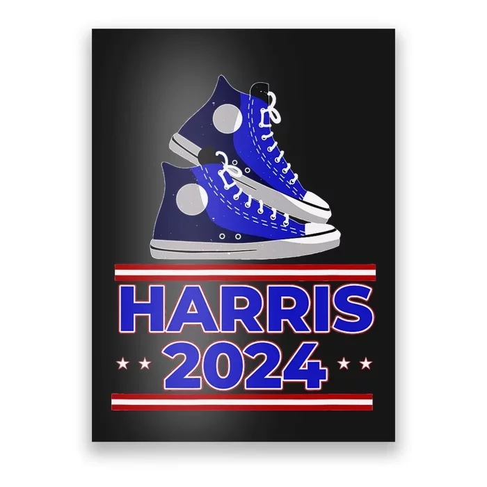 Harris 2024 Vote President Kamala Election Sneakers Poster