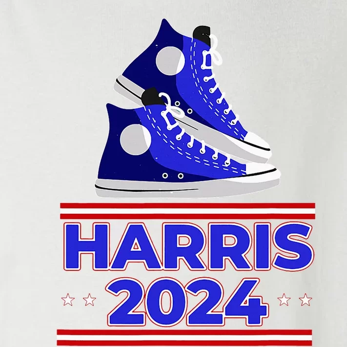 Harris 2024 Vote President Kamala Election Sneakers Meme Toddler Long Sleeve Shirt