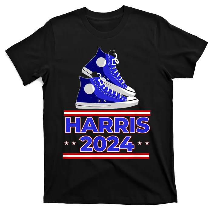 Harris 2024 Vote President Kamala Election Sneakers Meme T-Shirt