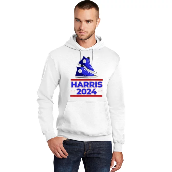 Harris 2024 Vote President Kamala Election Sneakers Meme Hoodie