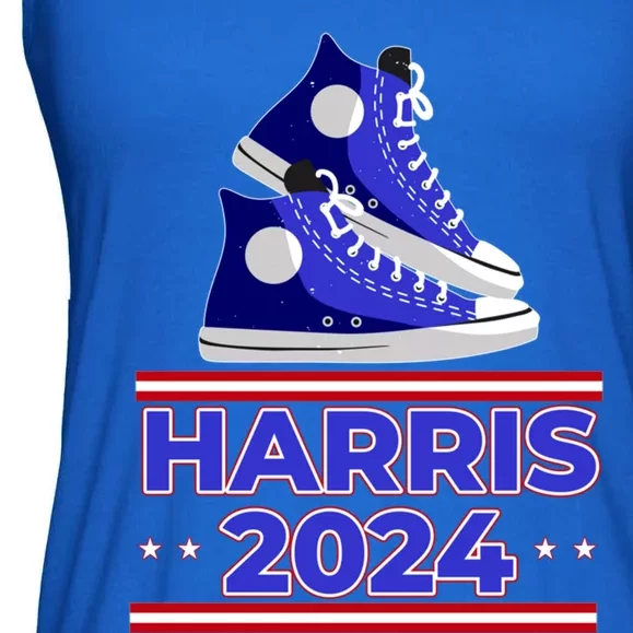 Harris 2024 Vote President Kamala Election Sneakers Meme Gift Ladies Essential Flowy Tank