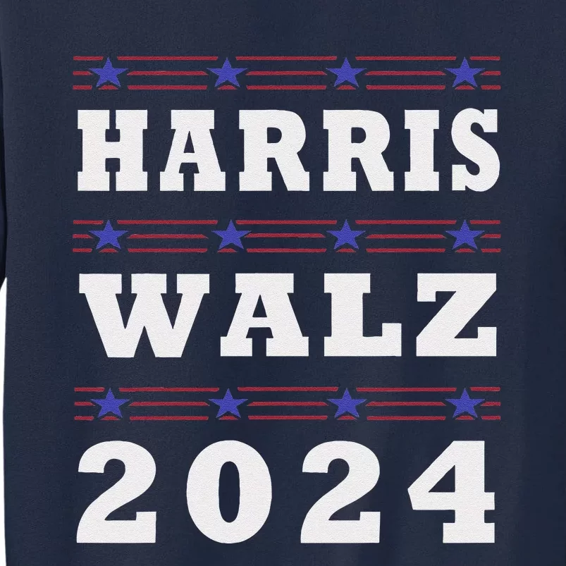 Harris 2024 Voteelect Walz Supporter Campain Election 2024 Tall Sweatshirt