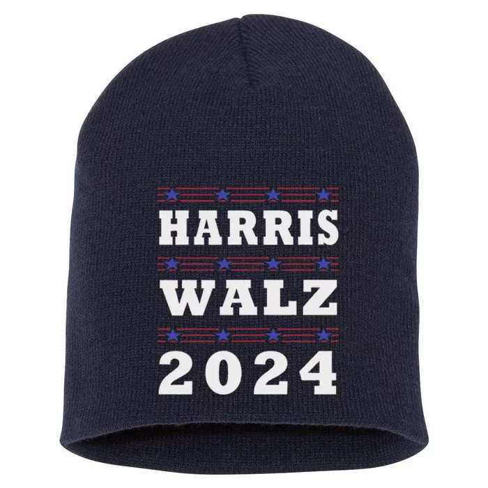 Harris 2024 Voteelect Walz Supporter Campain Election 2024 Short Acrylic Beanie