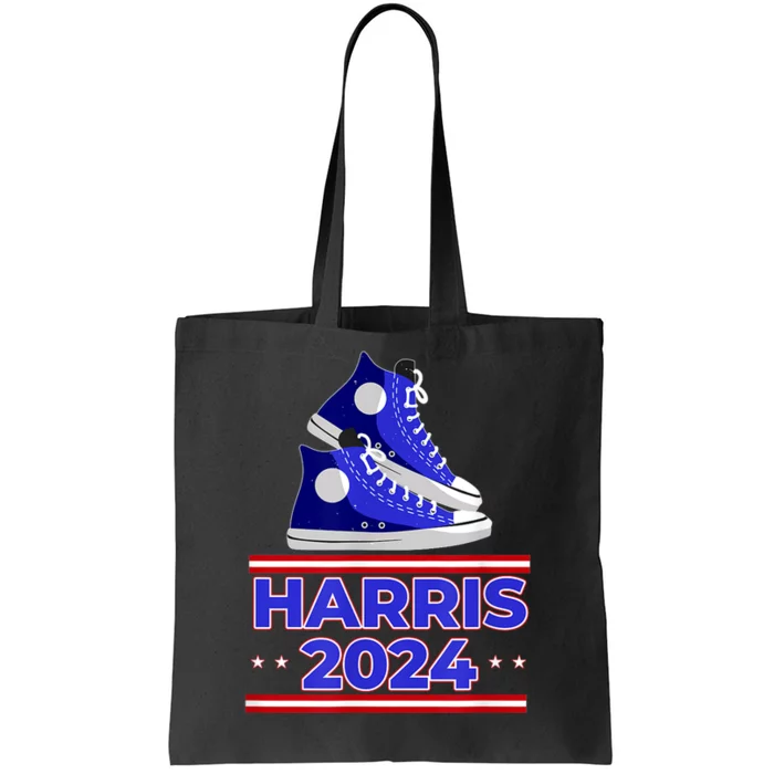 Harris 2024 Vote President Kamala Election Sneakers Tote Bag