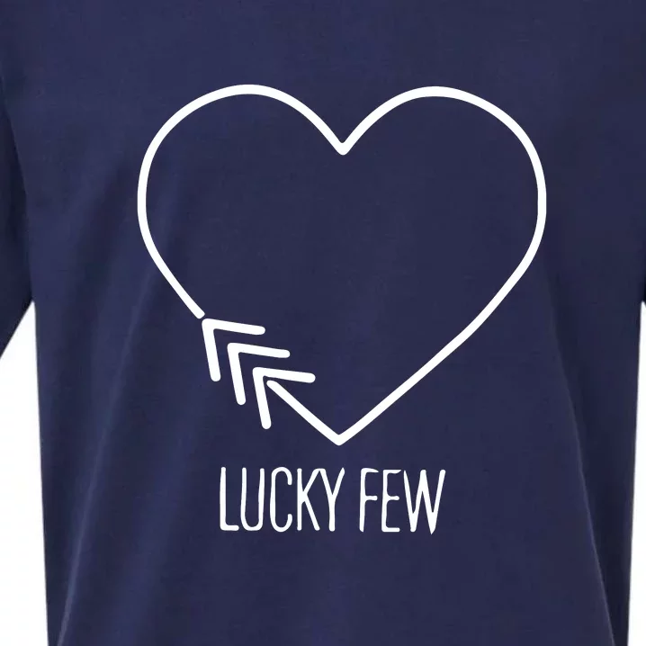 Heart 3 Arrows Lucky Few Tattoo Down Syndrome AwarenessDay Sueded Cloud Jersey T-Shirt