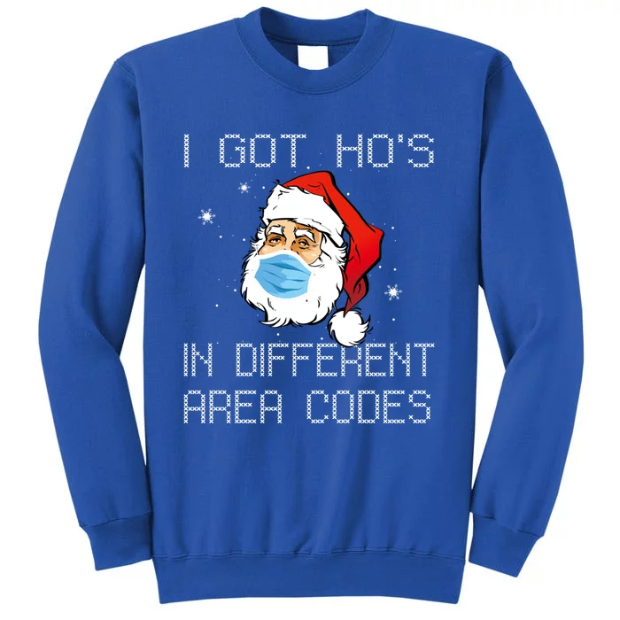 Holiday 365 Christmas I Got Hos In Different Area Codes Gift Tall Sweatshirt