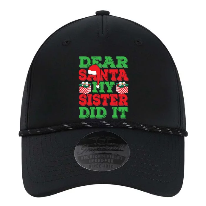 Holiday 365 Christmas Dear Santa My Sister Did It Funny Gift Performance The Dyno Cap