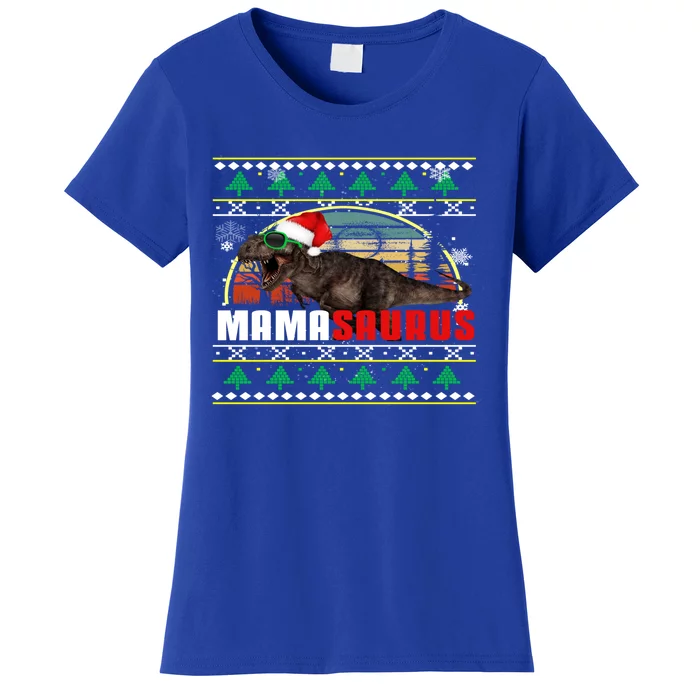 Holiday 365 Christmas Mamasaurus Mom T Rex Dinosaur Ugly Great Gift Women's T-Shirt