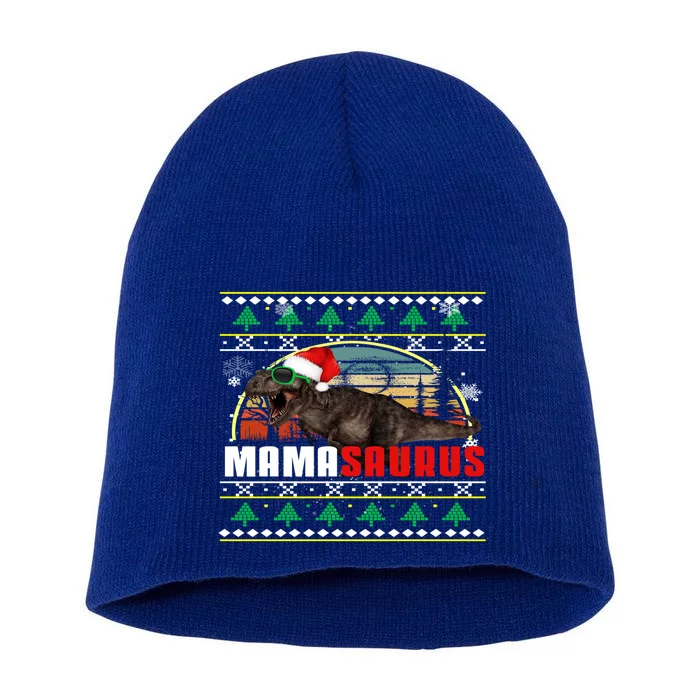 Holiday 365 Christmas Mamasaurus Mom T Rex Dinosaur Ugly Great Gift Short Acrylic Beanie