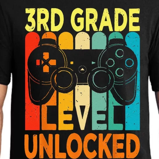 Hello 3rd Grade Level Unlocked Video Game Back To School Pajama Set