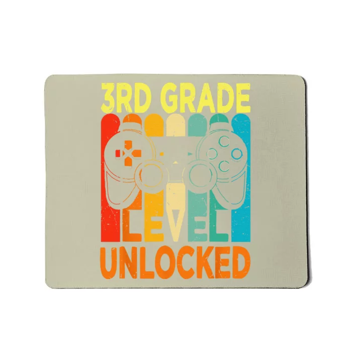 Hello 3rd Grade Level Unlocked Video Game Back To School Mousepad