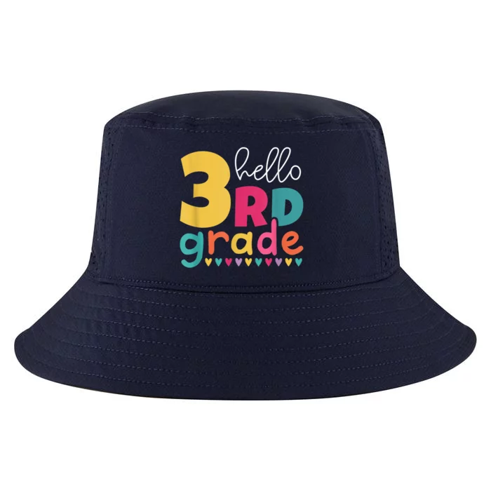 Hello 3Rd Grade First Day Back To School Third Grade Teacher Gift Cool Comfort Performance Bucket Hat