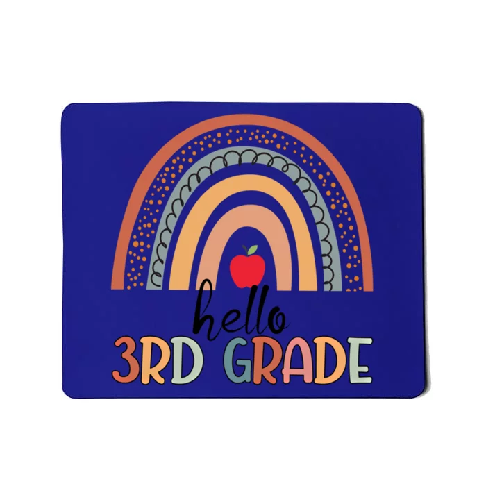 Hello 3Rd Grade Teacher Rainbow Team Third Grade Teacher Funny Gift Mousepad